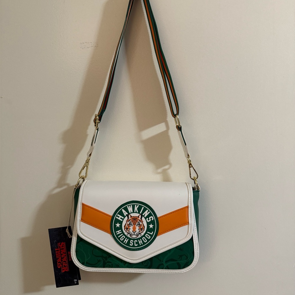 Loungefly Green and White Crossbody Bag